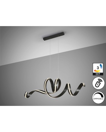 AMARA-LAMPARA HORIZONTAL-NEGRO MATE